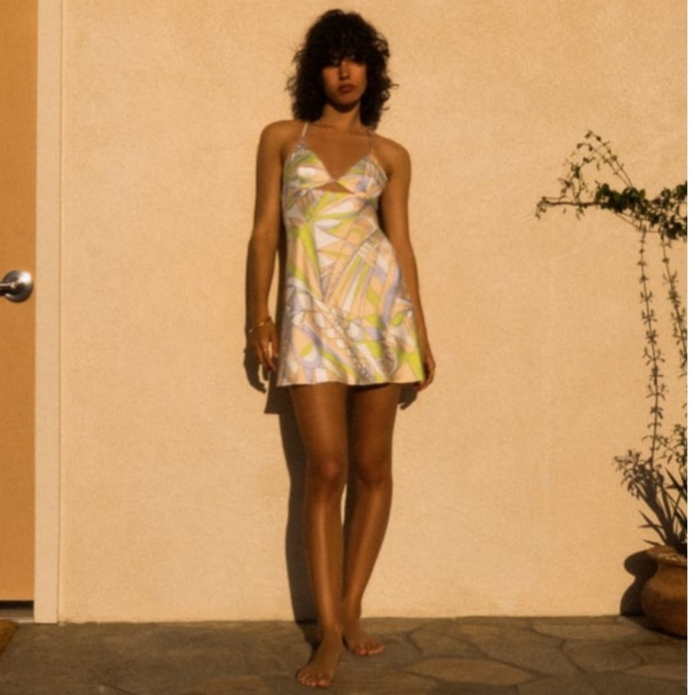 NEW NWT Zara Cutout Satin Effect Dress in “Only One”, size small